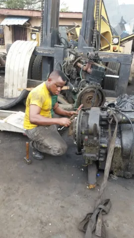 Our engineer working on a hydraulic system